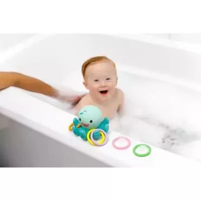 Jouet de bain lumineux pour bébé - Pieuvre avec anneaux Jouet de bain lumineux pour bébé - Pieuvre avec anneaux