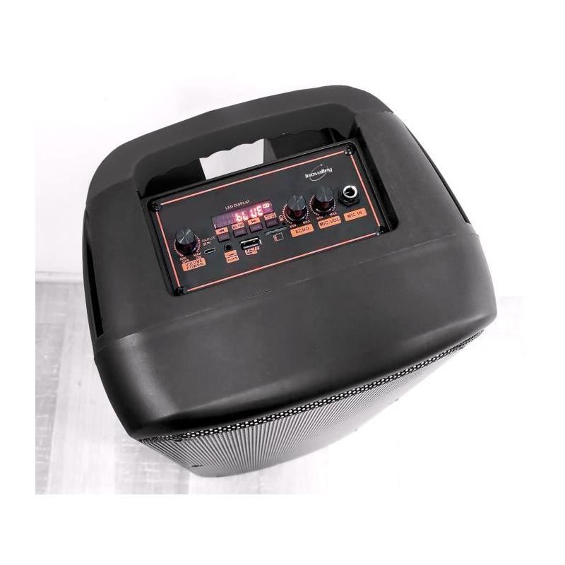 Enceinte Karaoké lumineuse - INOVALLEY - KA25-FIRE - 850 W - Noir