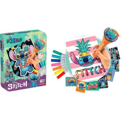 JOUET - LANSAY - Pixelo Stitch - 8 illustrations - Pour les artistes dès 6 ans