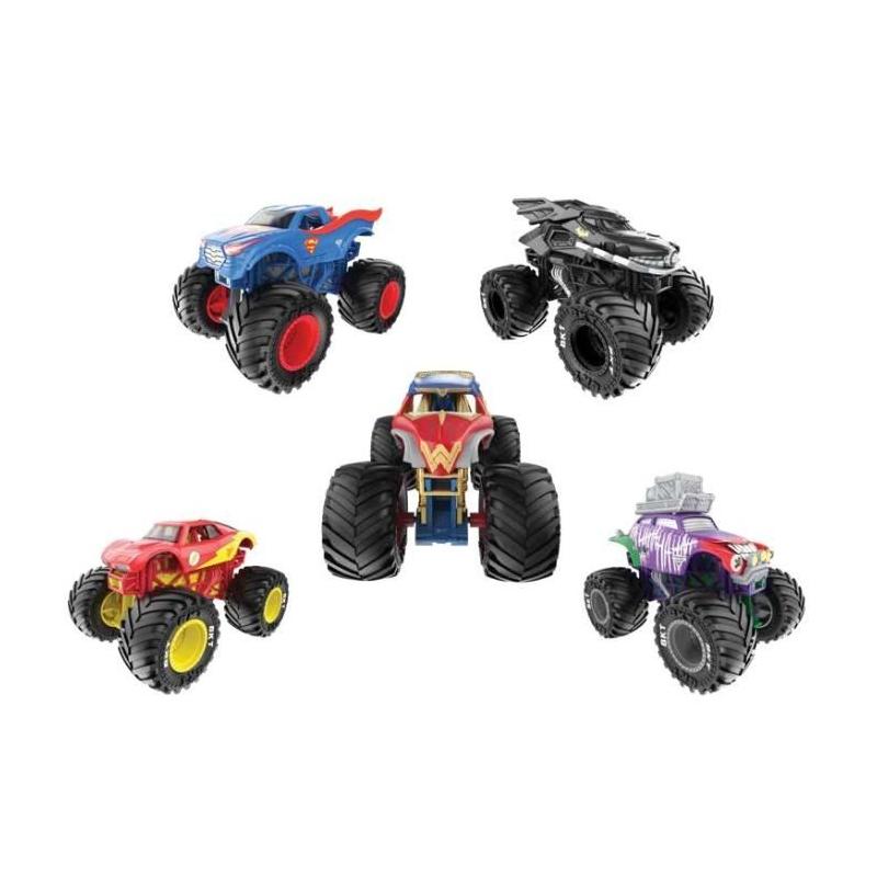 Pack de 5 véhicules DIE-CAST 1:64 DC Comics Monster Jam