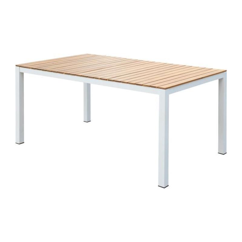Table de jardin rectangulaire en bois d'Acacia - NAREL - 6 personnes