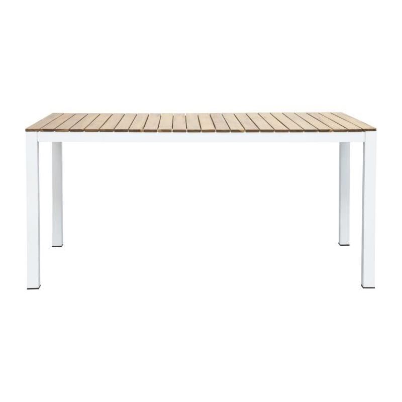 Table de jardin rectangulaire en bois d'Acacia - NAREL - 6 personnes