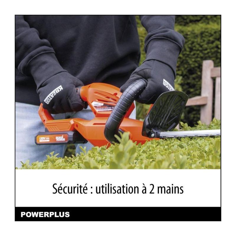 Taille-Haie Batterie Dual Power - DUAL POWER - POWDPG75320 - Lame de 580 mm