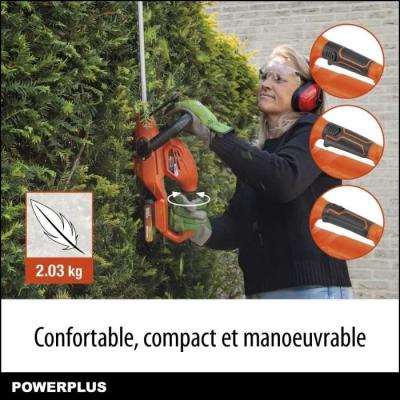 Taille-Haie Batterie Dual Power - DUAL POWER - POWDPG75320 - Lame de 580 mm