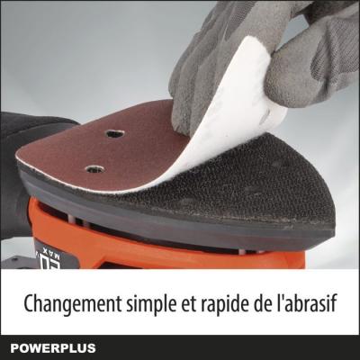 Ponceuse multifonctions 20V sans fil - DUAL POWER POWDP50200 - Orange