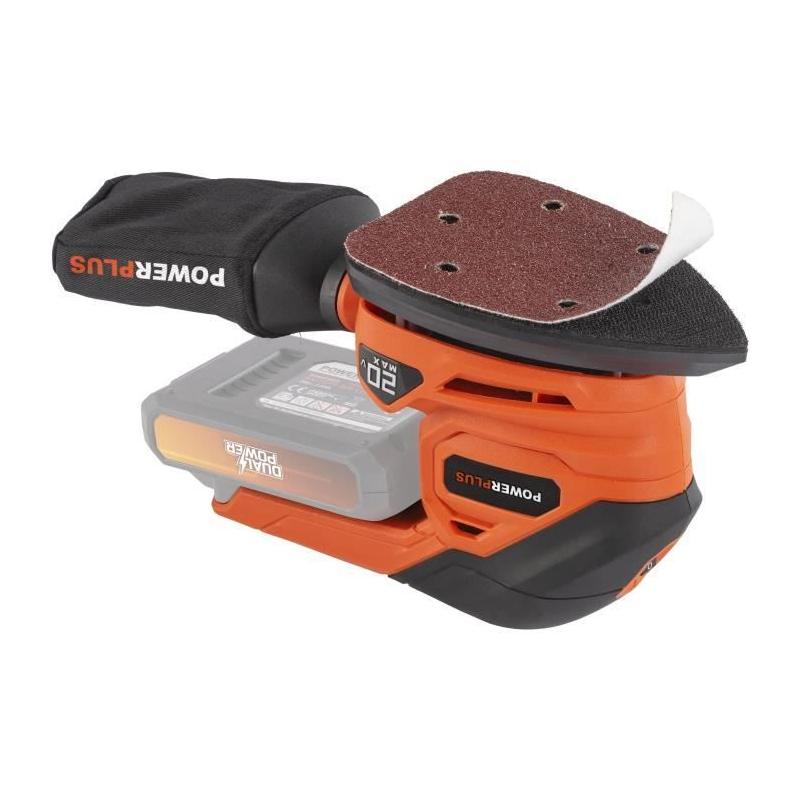 Ponceuse multifonctions 20V sans fil - DUAL POWER POWDP50200 - Orange