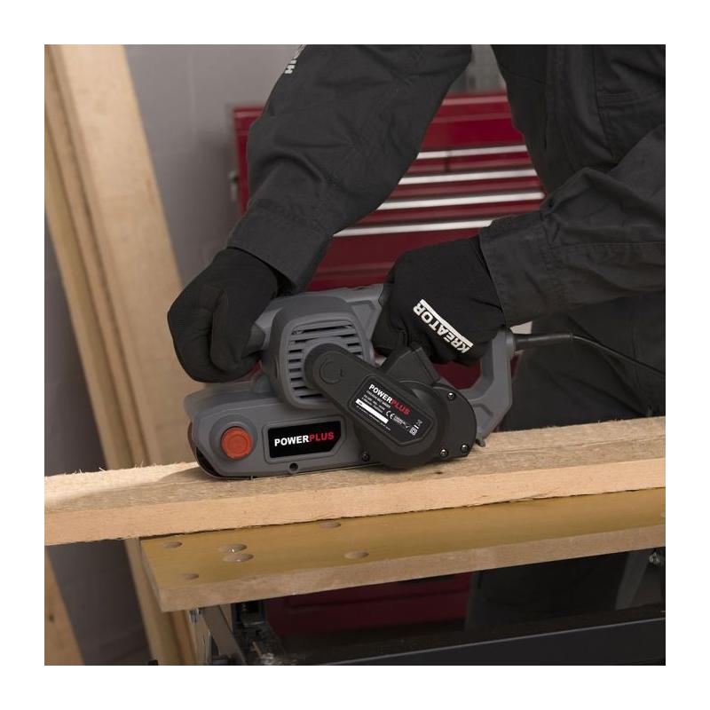 Ponceuse à bande Powerplus 1010 W - Idéale pour le ponçage et le polissage