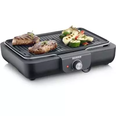 Barbecue électrique de table SEVERIN PG8556 - Plancha gril compact