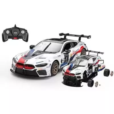 Voiture Télécommandée BMW M8 GTE Blanc - 1/18 - Assemblage Facile