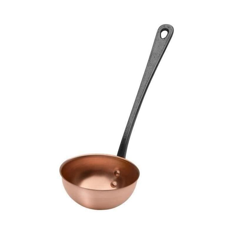 Louche en cuivre massif avec manche en fonte - BAUMALU - 11 cm