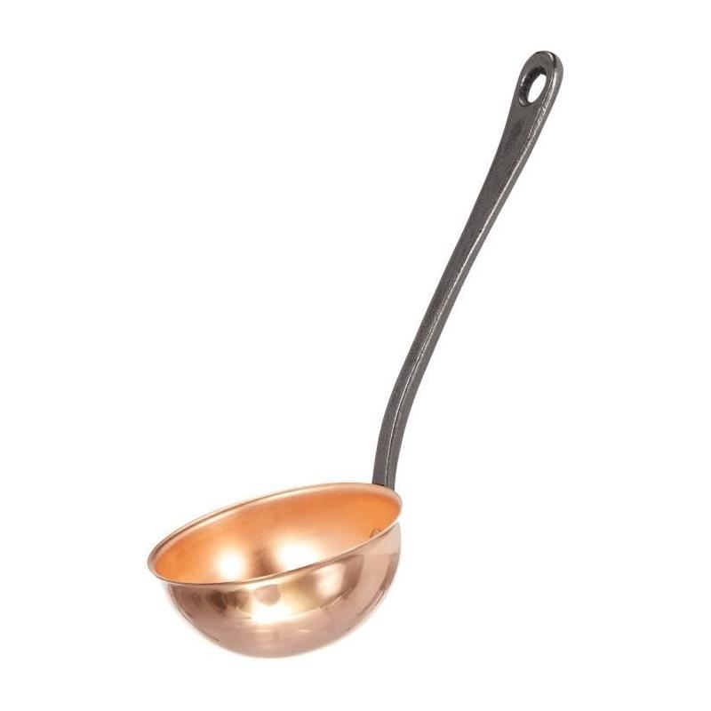 Louche en cuivre massif avec manche en fonte - BAUMALU - 11 cm