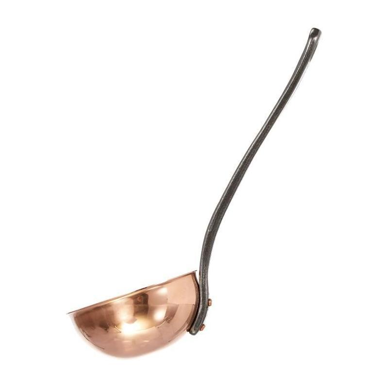 Louche en cuivre massif avec manche en fonte - BAUMALU - 11 cm