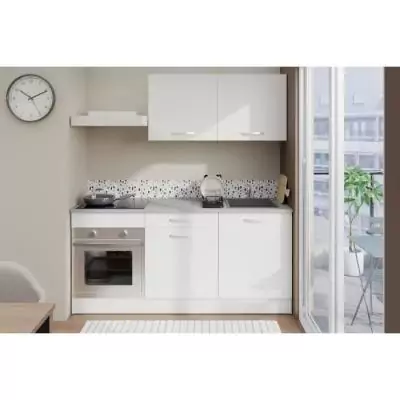 Cuisine complète OSLO 180cm Blanc Mat - Made in France