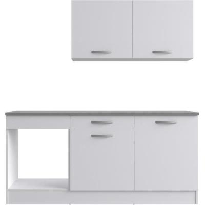 Cuisine complète OSLO 180cm Blanc Mat - Made in France
