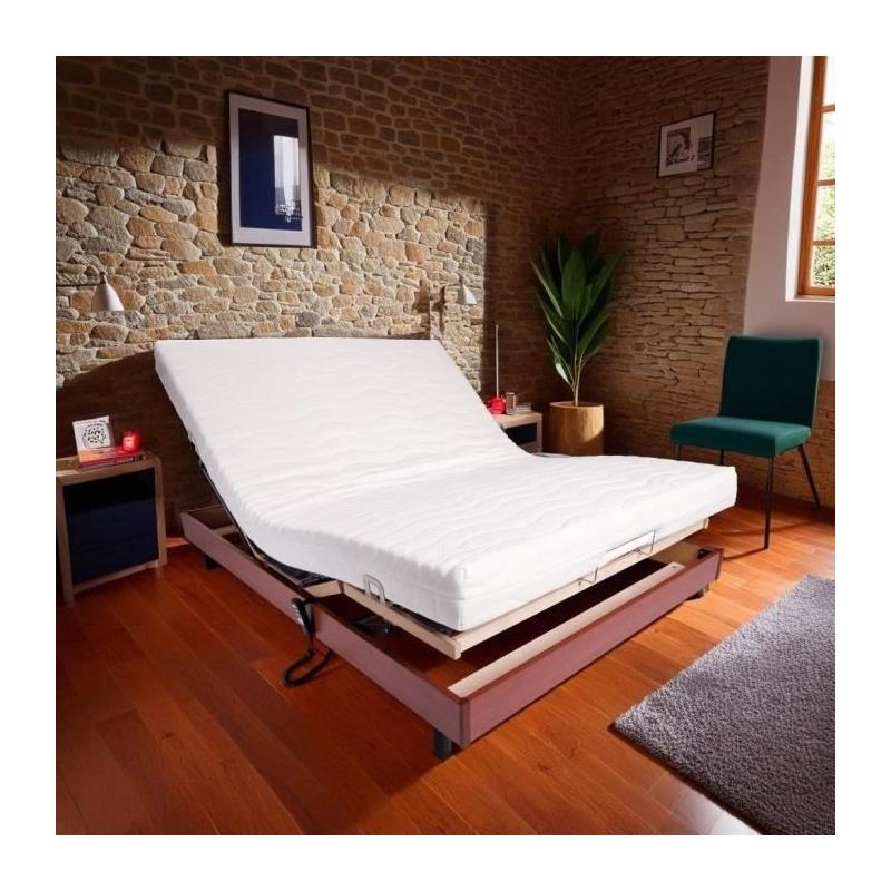 Ensemble relaxation 140x190 + sommier électrique - Fabrication française