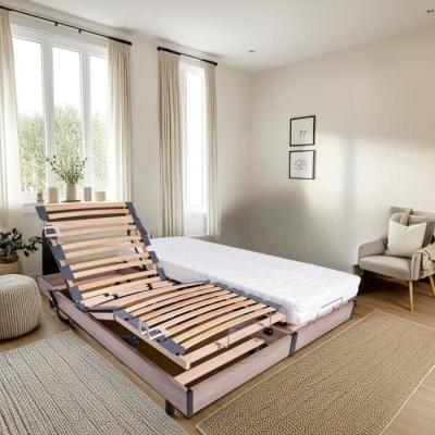 Ensemble relaxation matelas + sommiers électriques 2x80x200 - Qualité française