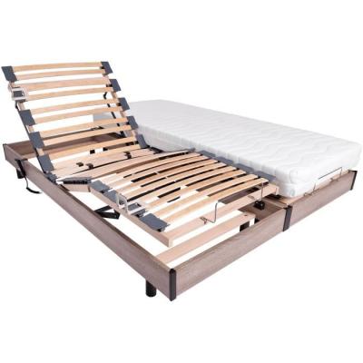Ensemble relaxation matelas + sommiers électriques 2x80x200 - Qualité française