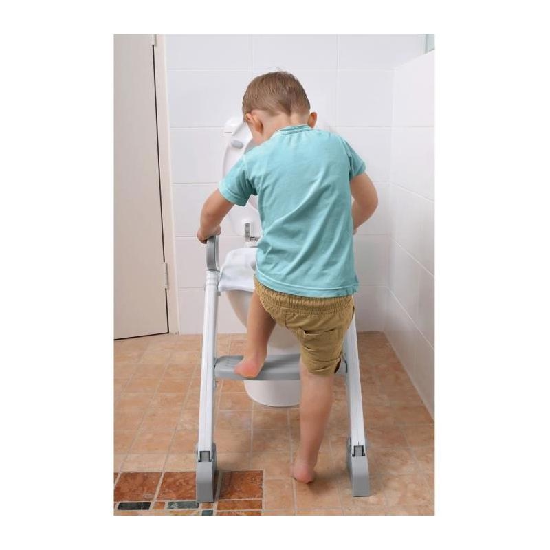Réducteur de WC DREAMBABY - STEP-UP - Siège d'apprentissage - Gris