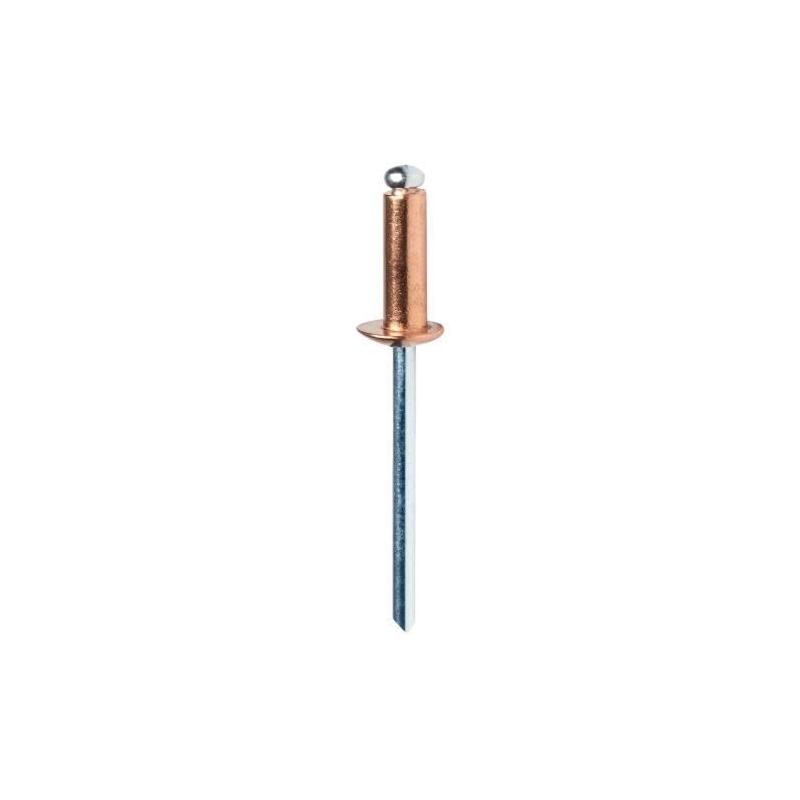 Rivets Rapides en Aluminium Cuivre Ø 4,8x12 mm (50 pcs)