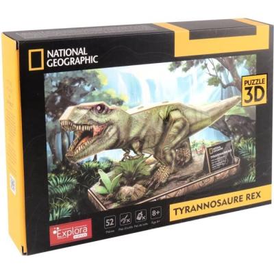 Puzzle 3D T-Rex Explora - Jeu de construction dinosaure - 52 pièces