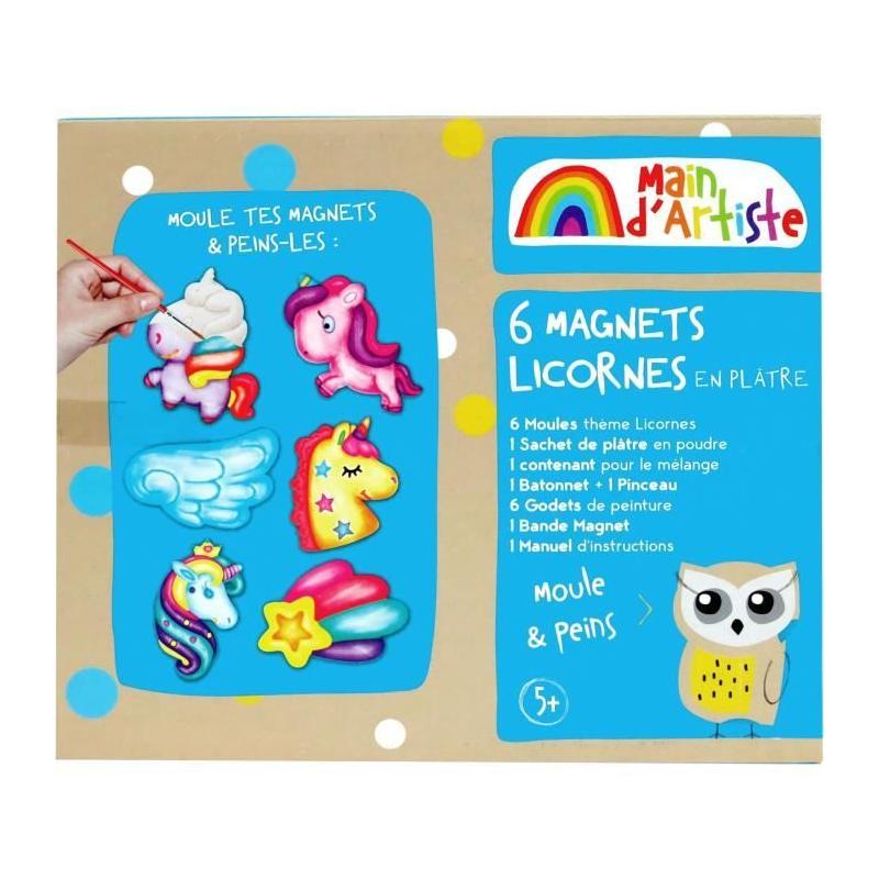 Kit de création de magnets Licorne - Loisir Créatif - MAIN D'ARTISTE - JEU DE PEINTURE