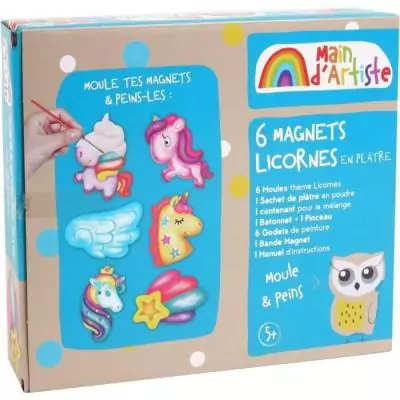 Kit de création de magnets Licorne - Loisir Créatif - MAIN D'ARTISTE - JEU DE PEINTURE