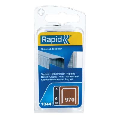 Agrafes Galva RAPID 970/06mm - Blister 1344 - Compact et pratique