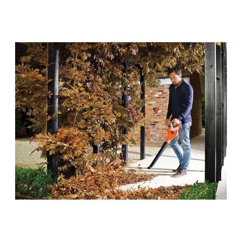 Souffleur de feuilles BLACK+DECKER GWC1820PC - 18V compact