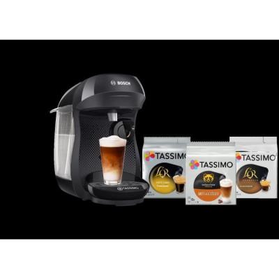Pack Tassimo: Machine à café Happy noir + 3 packs de T-Discs