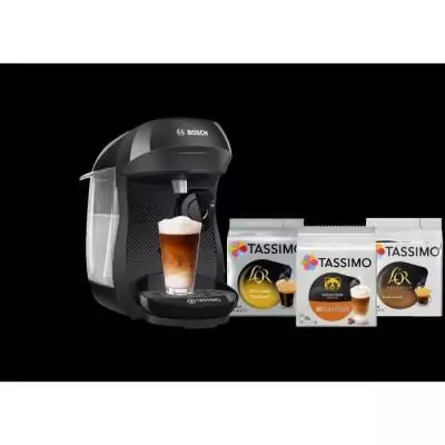 Pack Tassimo: Machine à café Happy noir + 3 packs de T-Discs
