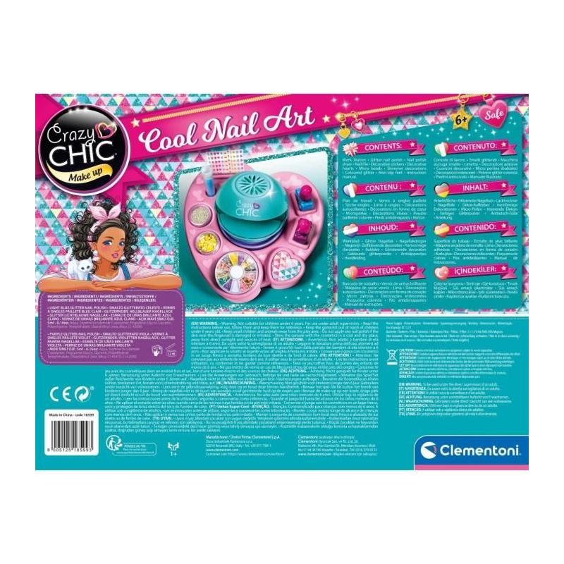 Clementoni - Crazy Chic - Atelier des ongles: Nail art cool inimitable