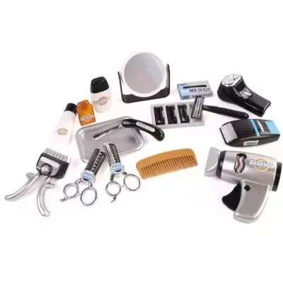 Set coiffeur pour enfants - CLEMENT CLEMENTINE - Tondeuse, sèche-cheveux, rasoirs