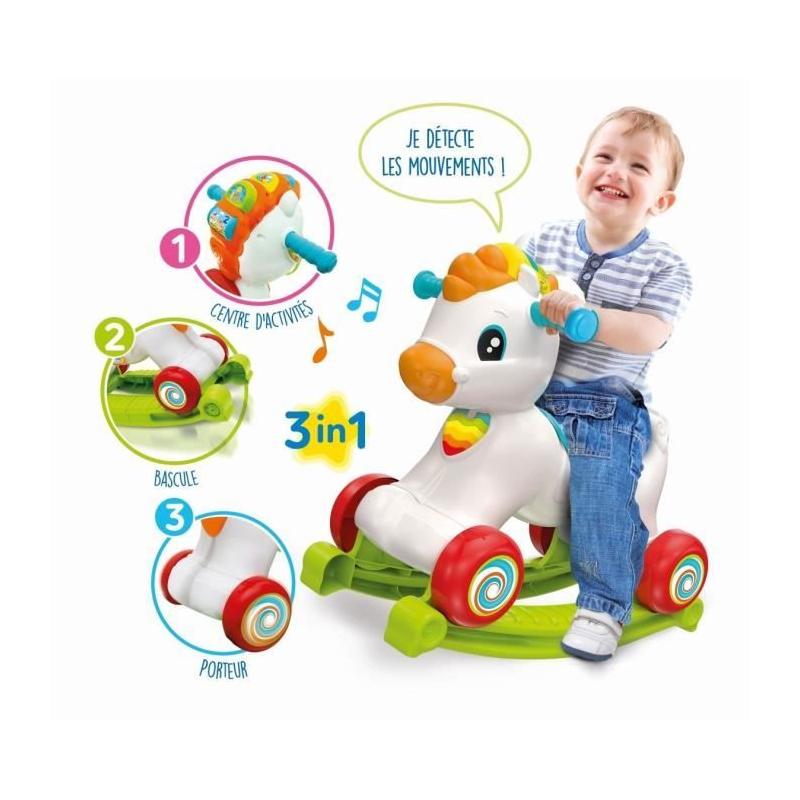 Cheval à bascule et à roues interactif - Dès 1 an