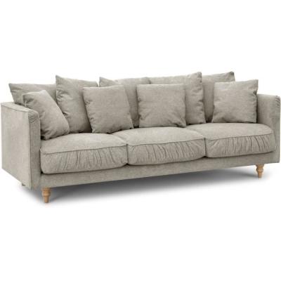 Canapé fixe 4 places CONSTANCE - Beige - Éco-responsable - Label Oeko-Tex