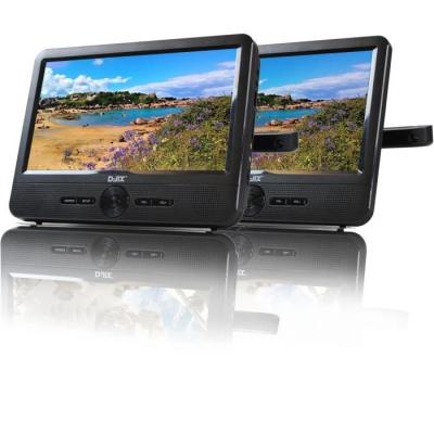 Lecteur DVD portable DJIX PVS906-50SM 9 - Double écran - Autonomie 2h - Noir - Idéal pour les voyages