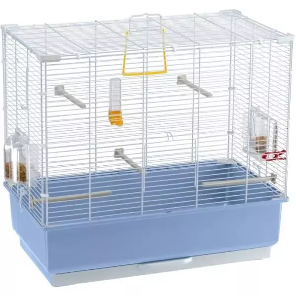 Cage oiseaux - FERPLAST - PIANO 4 - 59 x 33 x 55 cm - Blanc