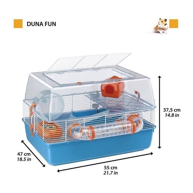 Cage FERPLAST DUNA FUN - Idéale pour petits animaux