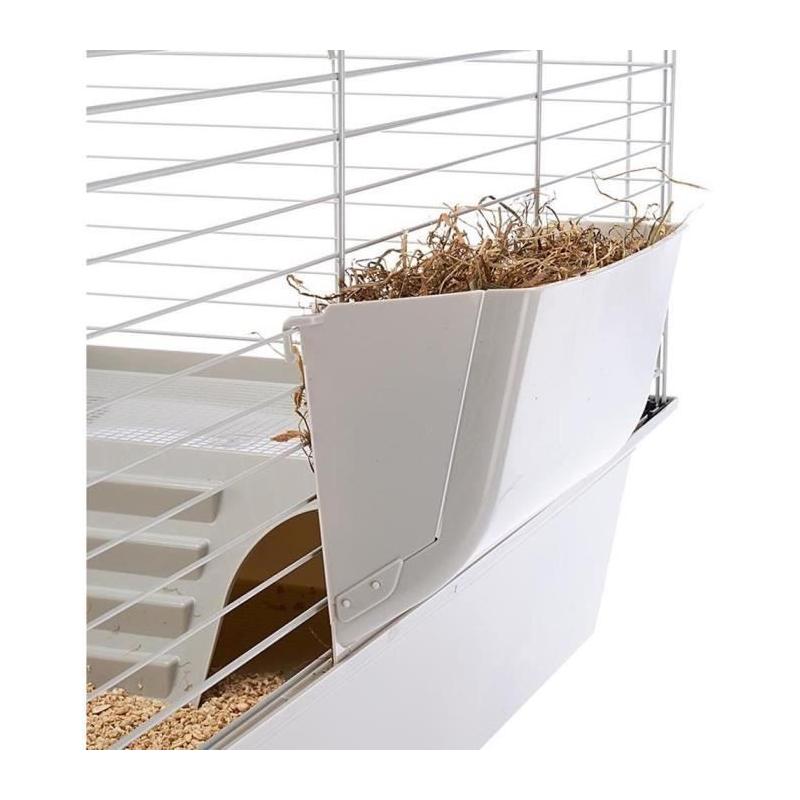 Cage Ferplaste Cavie 80x1 - Gris clair - Idéal pour petits animaux