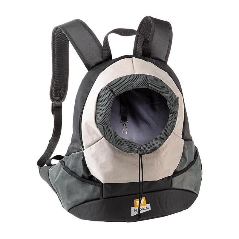 Sac de transport pour chien FERPLAST KANGOO - Grande taille 8 kg - Gris