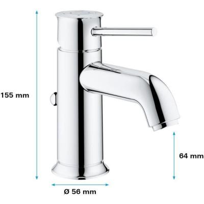 Mitigeur lavabo GROHE Start Classic Chromé - Design pratique