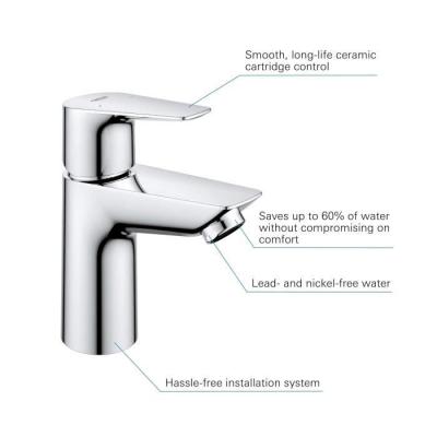 Mitigeur Lavabo GROHE Start Edge - Taille S - Chromé