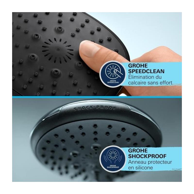 Pommeau de douche GROHE Vitalio Start 110 - 2 jets - Economie d'eau