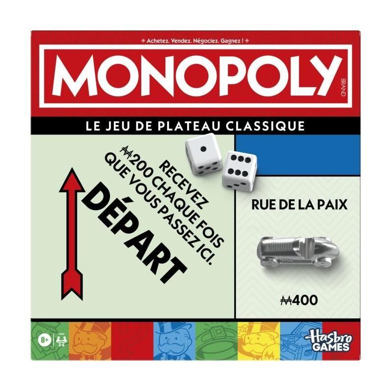 Monopoly Classique: Jeu de société incontournable en version FR