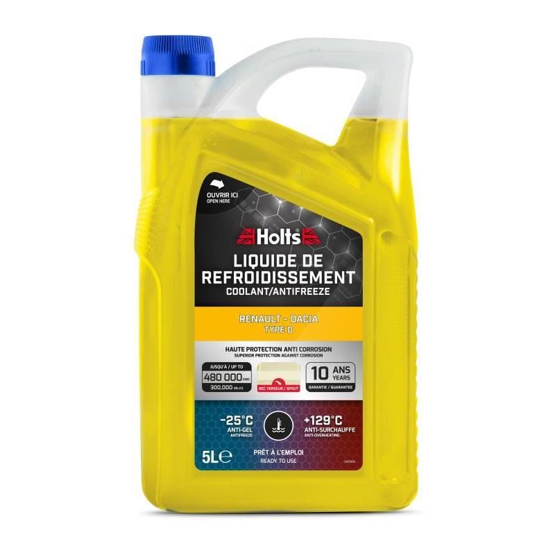 Liquide de Refroidissement HOLTS Renault-Dacia Type D 5L + Bec