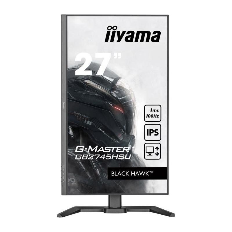 Écran IIYAMA GB2745HSU-B2 | 27" FHD IPS - Pied Réglable - 100Hz - 1ms