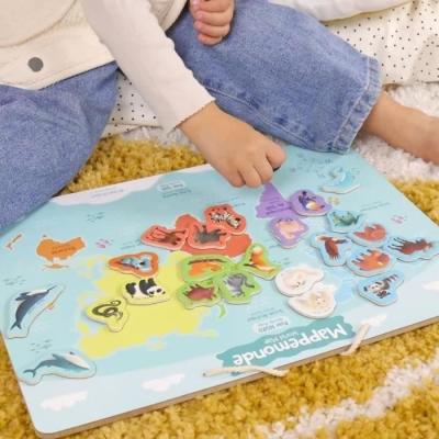 Plateau Magnétique des Continents - Jeu Éducatif 3 ans