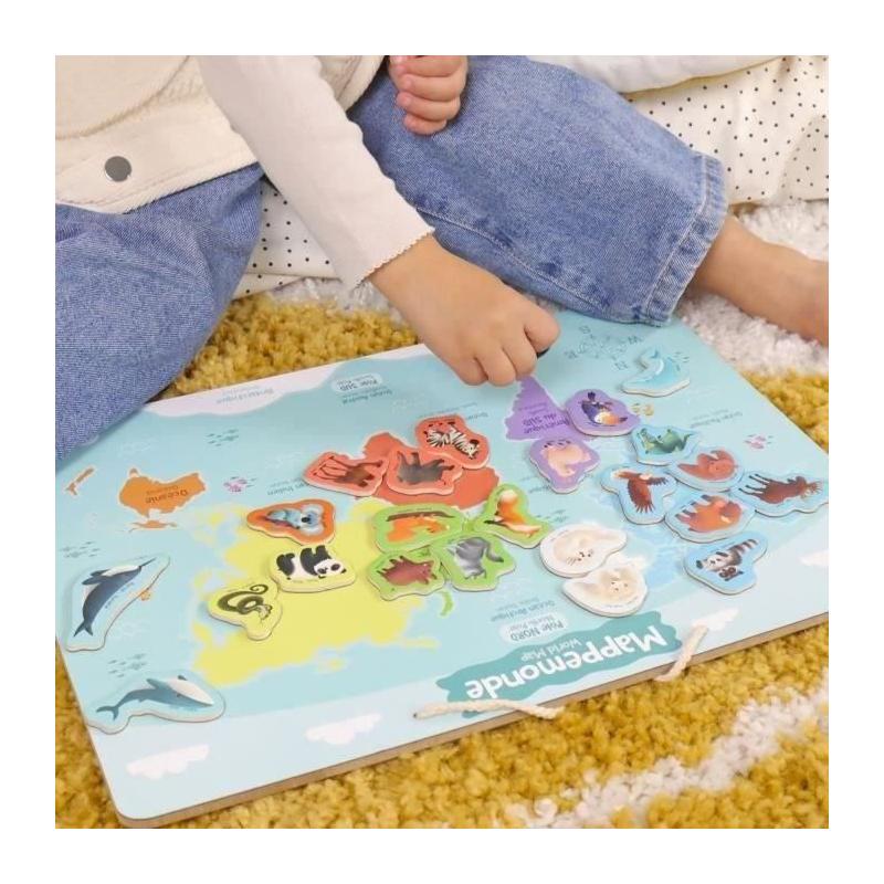 Plateau Magnétique des Continents - Jeu Éducatif 3 ans