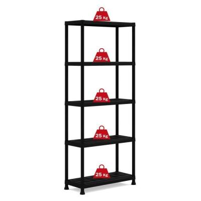 Étagère de rangement KETER - 5 tablettes - Noir, idéale pour votre atelier
