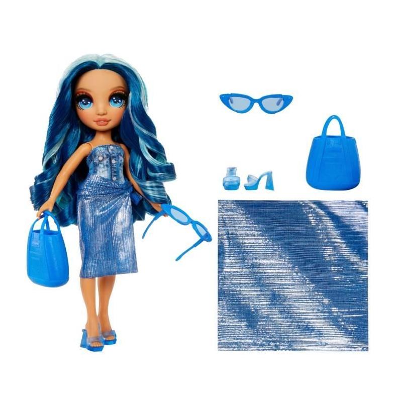 Poupée articulée Rainbow High Swim & Style Skyler (Bleue) - A partir de 4 ans