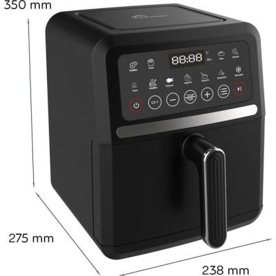 Friteuse diététique 5L Crousty light - 12 programmes - Noir